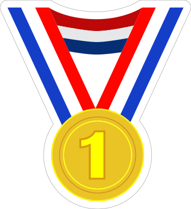 1st Place Cheerleading Sticker