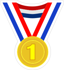 1st Place Cheerleading Sticker