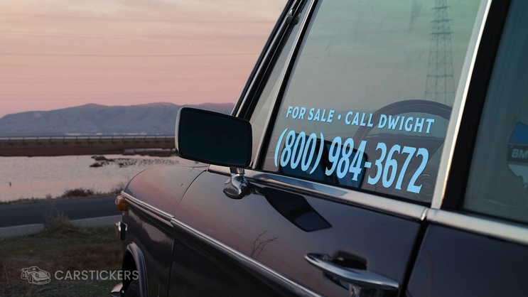 2 Line For Sale Decal Applied