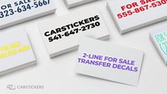 2 Line For Sale Decal Stacks