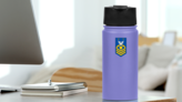 2 Star Coast Guard Rank E-9 Shield Magnet on a Water Bottle (New) example