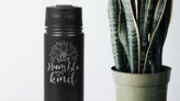 20 oz water bottle engraved with custom design