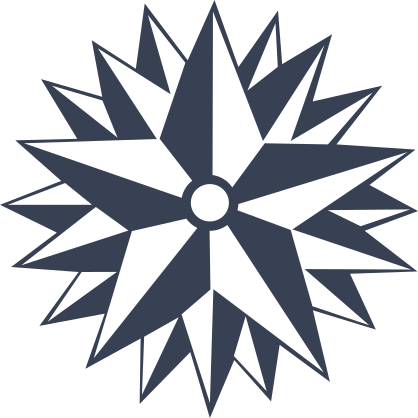 20 Point Folk Art Star Sticker