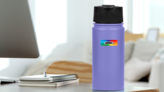 2000s On Rainbow Sticker on a Water Bottle (New) example