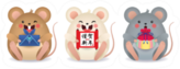 2020 Year Of The Rat Set Sticker