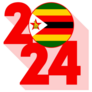 2024 Zimbabwe Flag Sticker