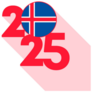 2025 Pink Iceland Sticker