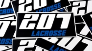 207 Lacrosse Custom Rectangle Stickers