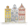 3 Dutch Amsterdam Netherlands Canal Houses Sticker