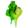 3 Green Nail Polishes Spilling Sticker