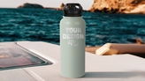 34 oz water bottle engraved with carstickers logo