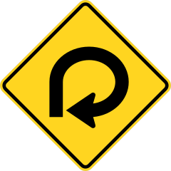 360 Curve To The Right Sticker