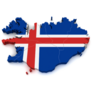 3d Iceland Map Sticker