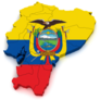 3d Map Ecuador Sticker