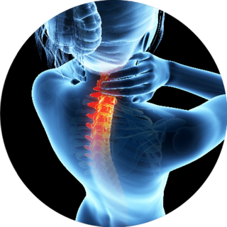 3d Rendered Illustration - Woman With Painful Neck Sticker