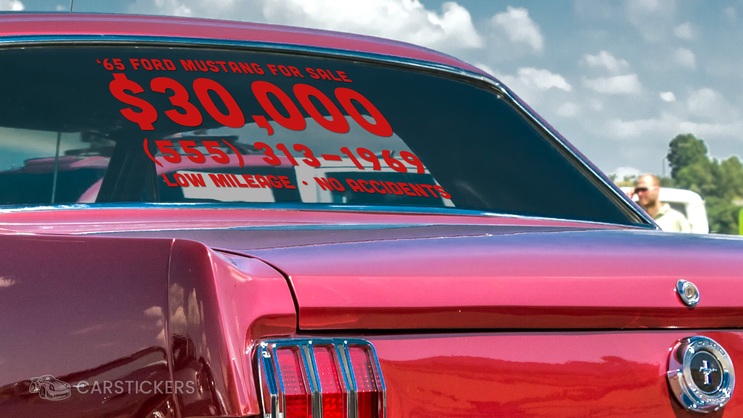4 Line For Sale Decal Applied
