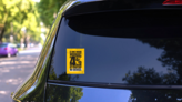 4 Percent Of Your Day Workout Sticker on a Rear Car Window (New) example