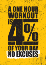 4 Percent Of Your Day Workout Sticker