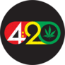 420 Cannabis Leaf Sticker