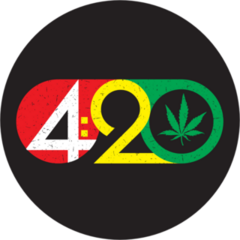 420 Cannabis Leaf Sticker