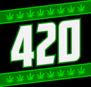 420 Marijuana Sticker