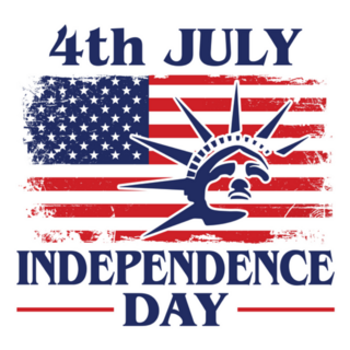 4th July Independence Day Statue Of Liberty Sticker