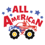 4th Of July All American Monster Truck Sticker