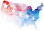 4th Of July, American Independence Day Background With Shiny Stars