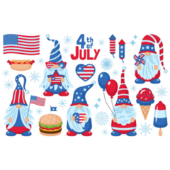 4th Of July Usa Sticker Sheet