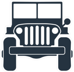 4X4 Jeep Sticker