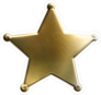 5-Point Sheriff Star Sticker