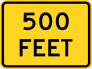 500 Feet Sticker