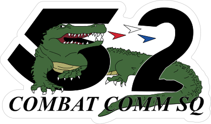 52nd Combat Communication Squadron Insignia Sticker