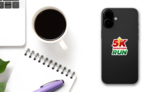 5k Marathon Running Logo on a Phone (New) example