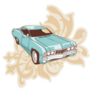 60s Muscle Car Ornament Sticker