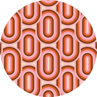 60s Retro Aesthetic Pattern Sticker
