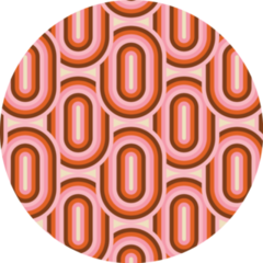 60s Retro Aesthetic Pattern Sticker