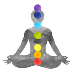 7 Chakra Lotus Pose Yoga Watercolor Sticker