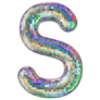 70s Disco Letter S Sticker