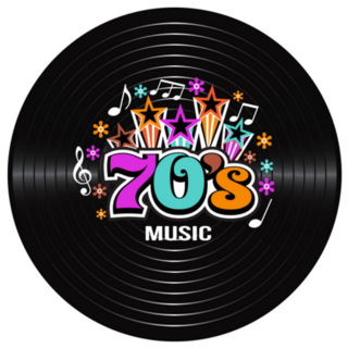 70s Music Discography Sticker