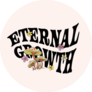 70s Retro Groovy Mushrooms Eternal Growth Sticker