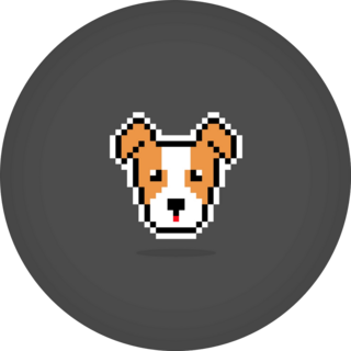 8 Bit Jack Terrier Sticker