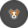 8 Bit Jack Terrier Sticker