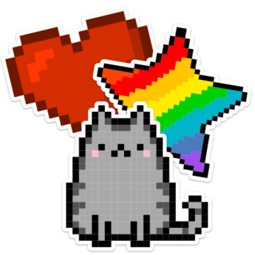 8-Bit Pixel Art Stickers & Decals | Free Shipping
