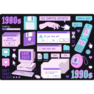 80s & 90s Sticker Sheet