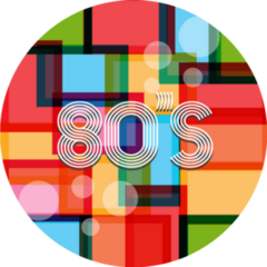 80s Art Background Sticker