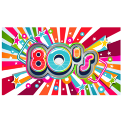 80s Vintage Party Illustration Sticker