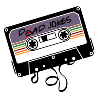 90s Dad Jokes Cassette Tape Sticker