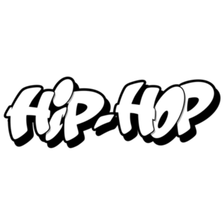 90s Hip Hop Graffiti Lettering Sticker