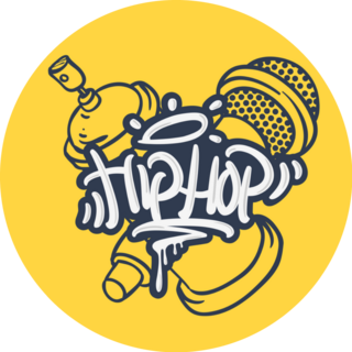 90s Hip Hop Lettering Sticker